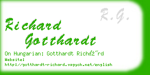 richard gotthardt business card